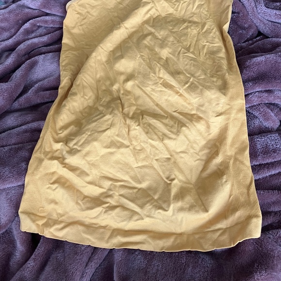 UltraTeeze Mustard Yellow Stretchy Tank Top - Picture 2 of 2
